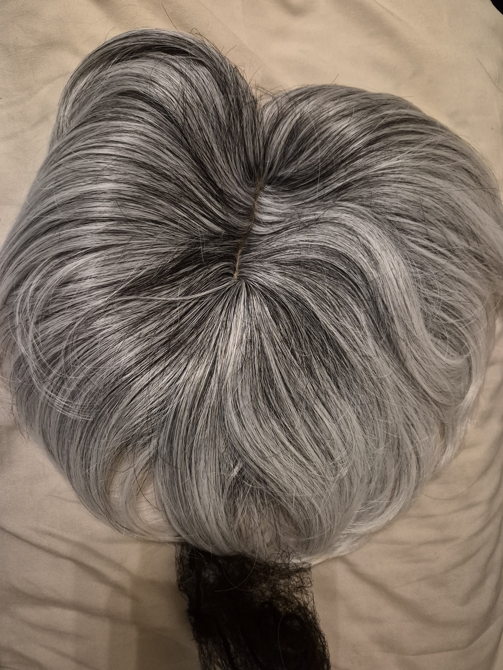 Gray Clip-In hair Topper